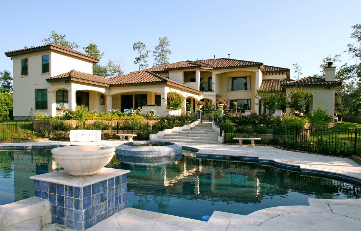 Free Images : villa, mansion, home, swimming pool, cottage, property ...